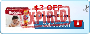 $3.00 off one Huggies Diapers